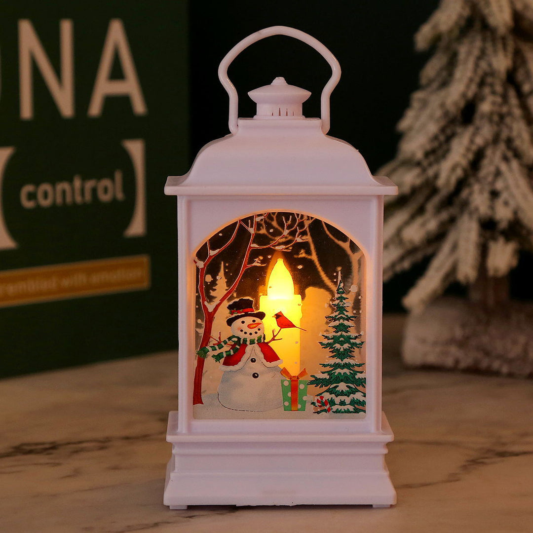 Nostalgic Christmas lantern with Santa motif Kalsten