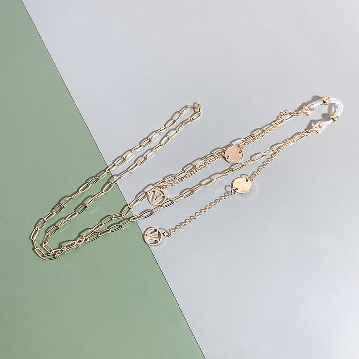 Stylish jewelry necklace with modern pendants Kalsten