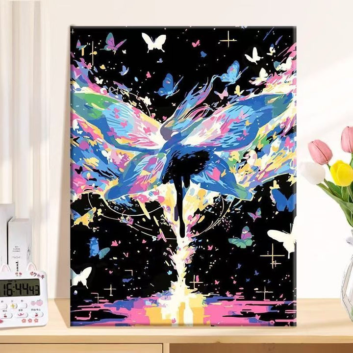 Abstract Butterfly Canvas Wall Art Kalsten