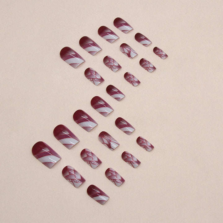Artistic Geometric Nail Art Extensions Kalsten