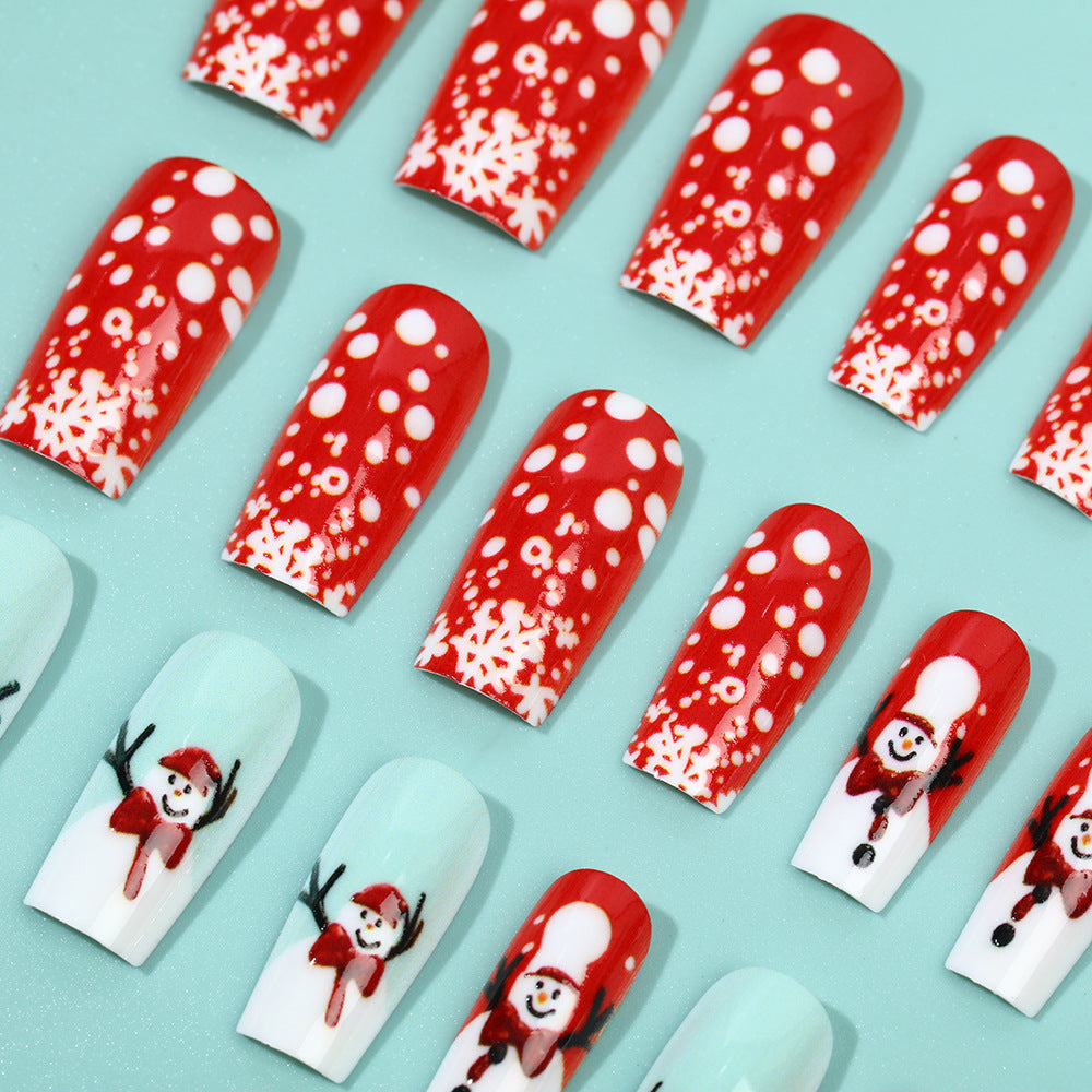 Artificial nails with festive Christmas designs Kalsten
