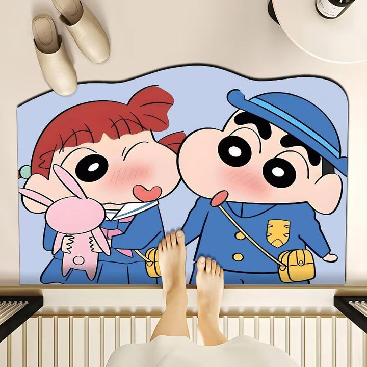 Playful Cartoon-Themed Floor Mat Kalsten