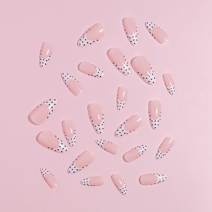 Stylish Polka Dot Design Press-On Nails Kalsten