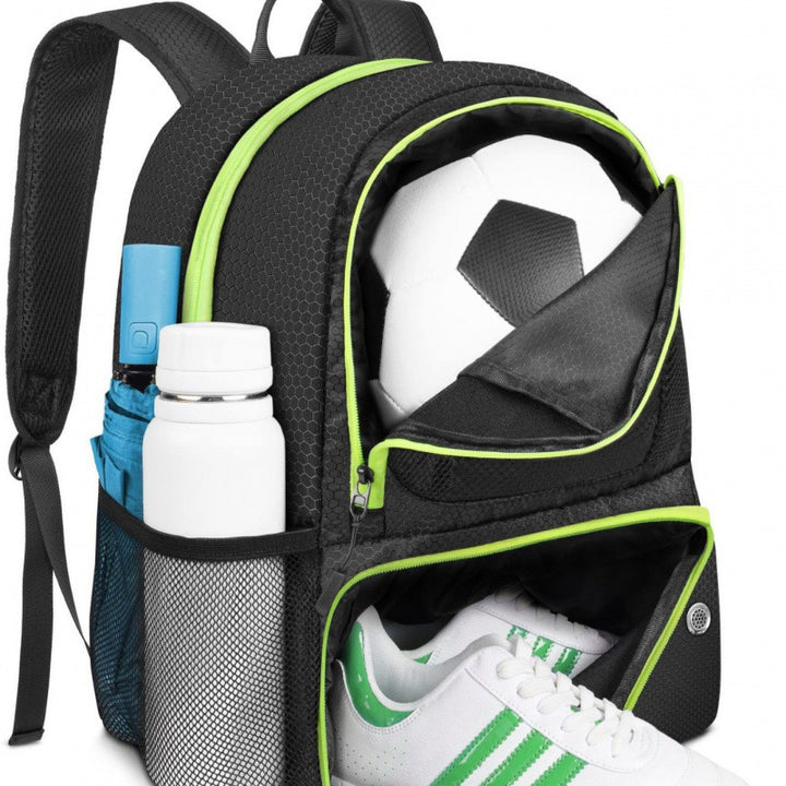 Sporty backpack with shoe compartment and drink compartment Kalsten