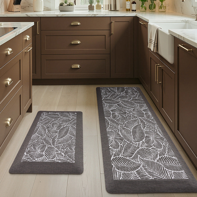 Leaf Pattern Kitchen Comfort Mat for Home Kitchen