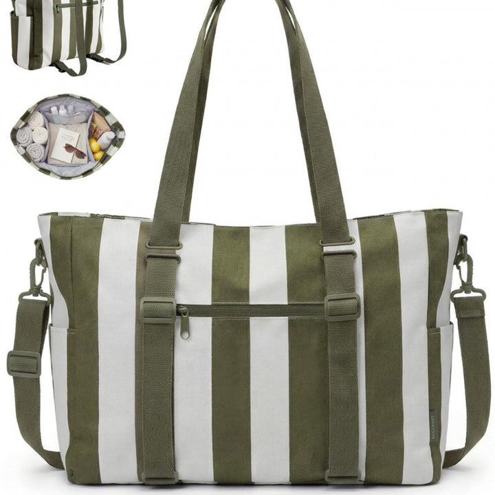 Fashionable tote bag with multifunctional compartments Kalsten