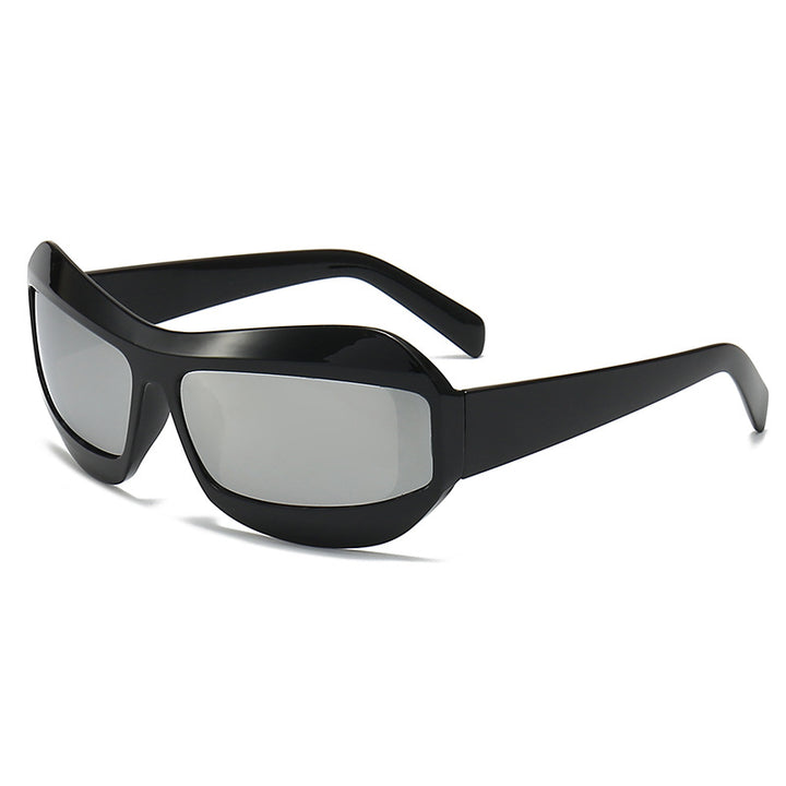 Modern Design Stylish Oversized Shield Sunglasses