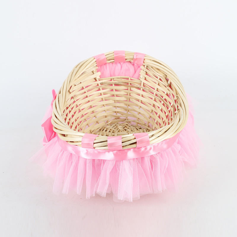 Decorative basket with ruffle detail Kalsten