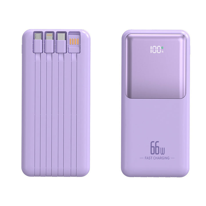 Portable power bank with integrated multifunction charging cable Kalsten