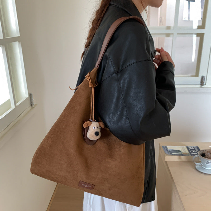 Premium Suede Slouchy Tote Bag Kalsten