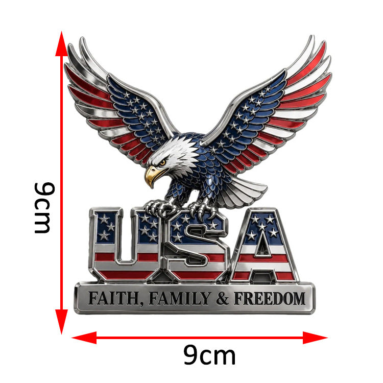 Decorative figure with eagle symbolism