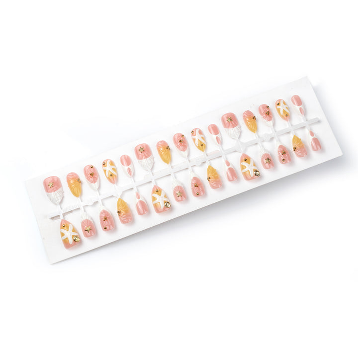 Creative Sunset Shell Press-On Nail Art Set Kalsten