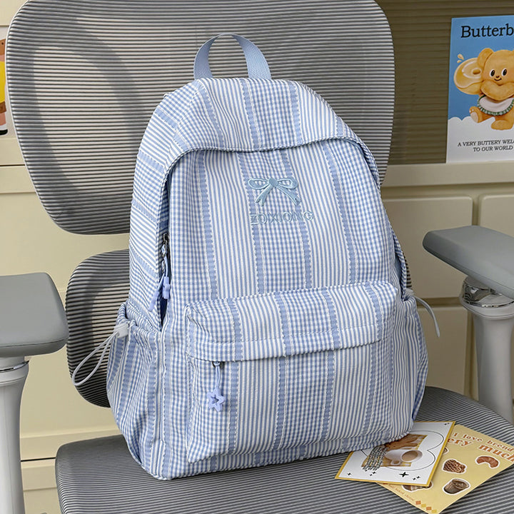 Adorable Striped Graphic Backpack Kalsten
