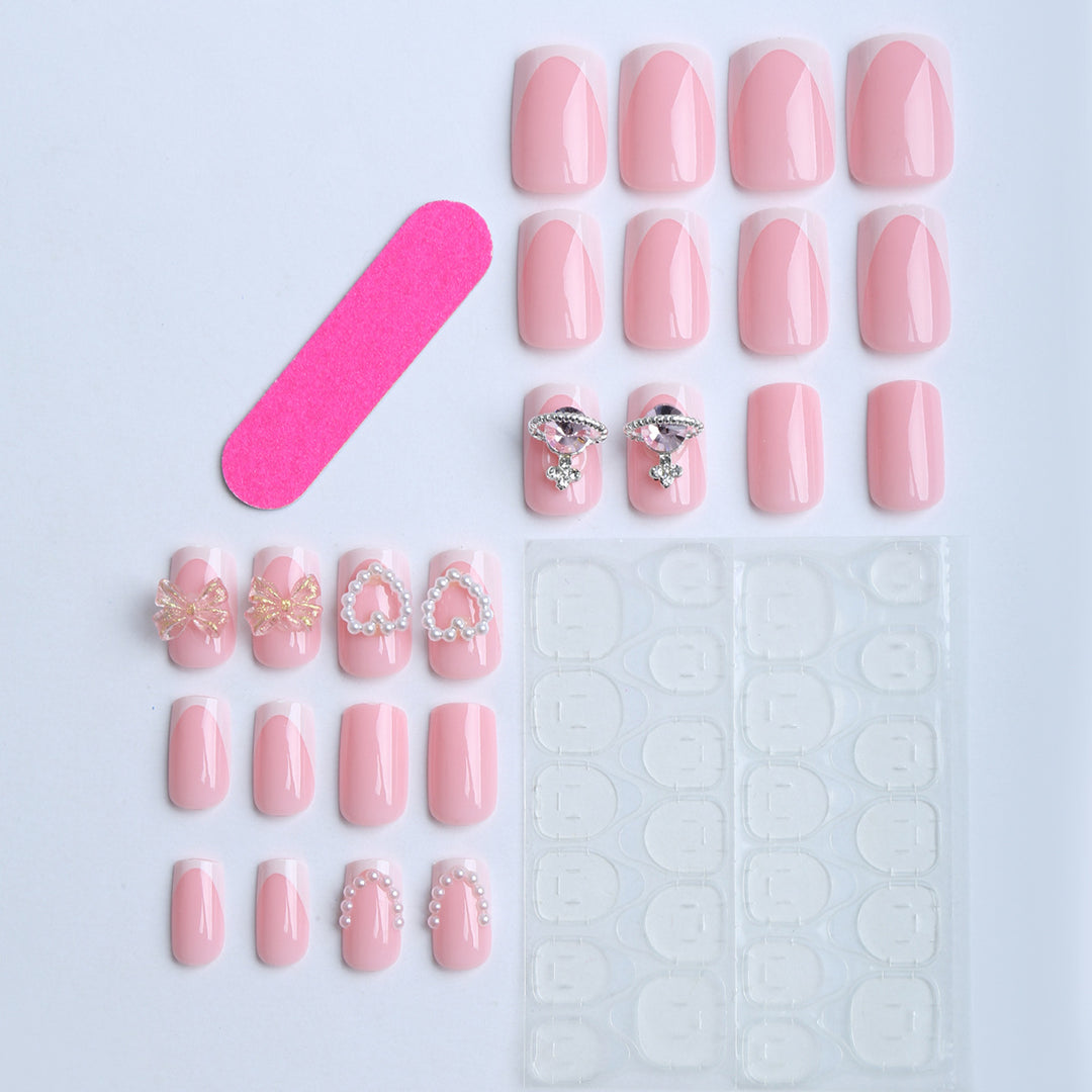 Artificial artificial nails with glamorous decorations Kalsten