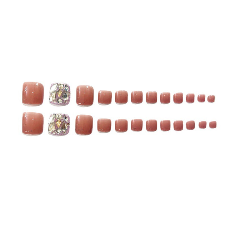 Artful toenails with glitter accents Kalsten