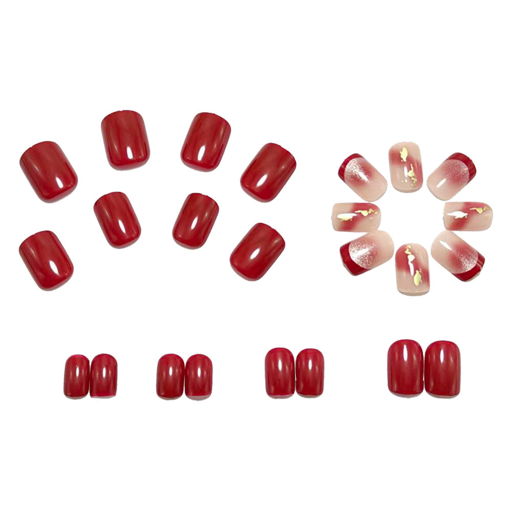 Artificial nails with glamorous glitter accents Kalsten