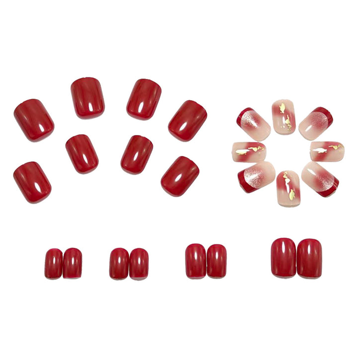 Artificial nails with glamorous glitter accents Kalsten
