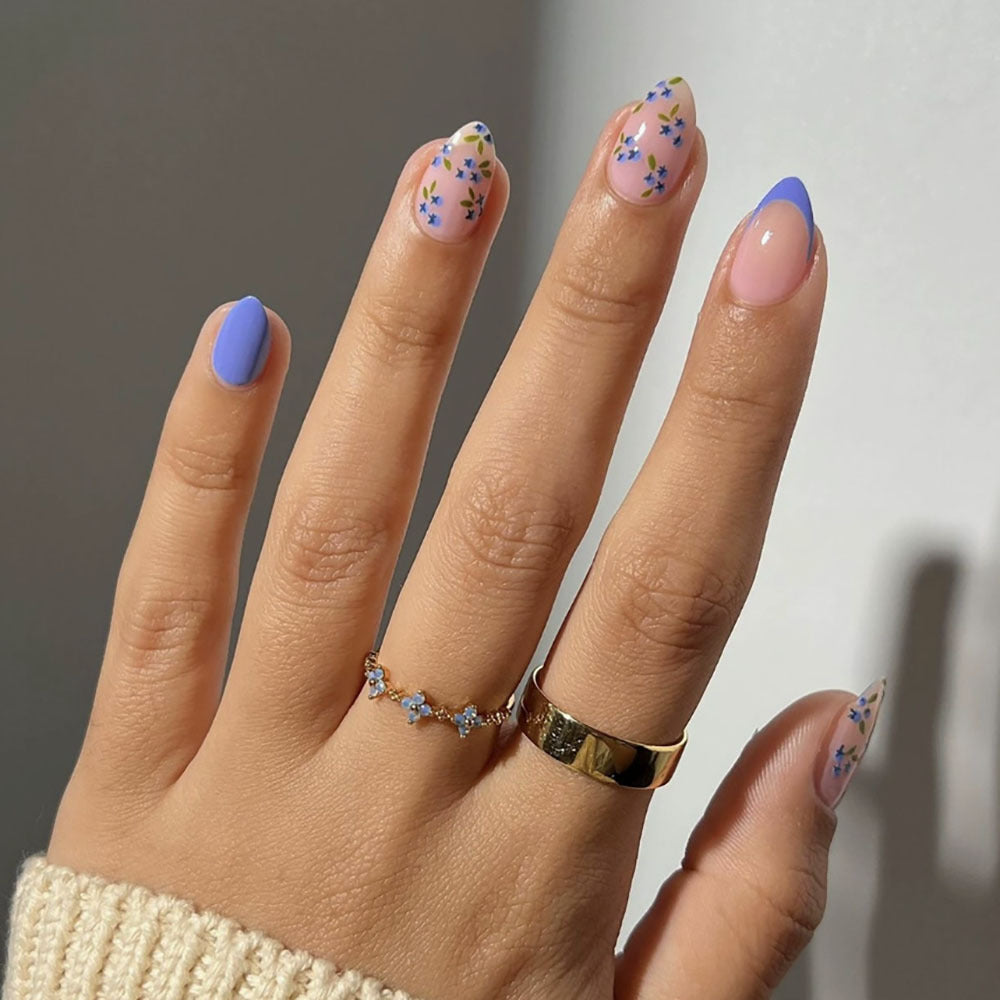 Artistic Floral-Decorative Press-On Nails