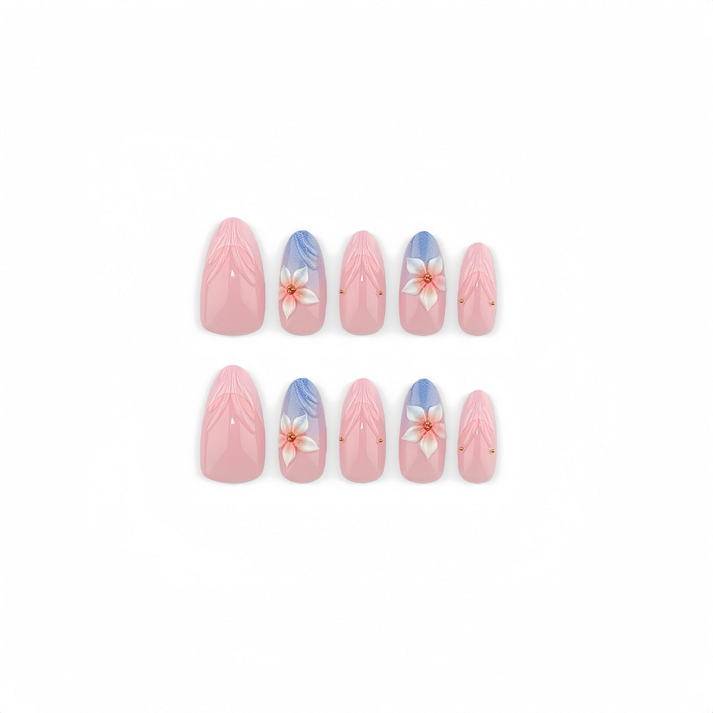 Artificial nails with floral accents Kalsten