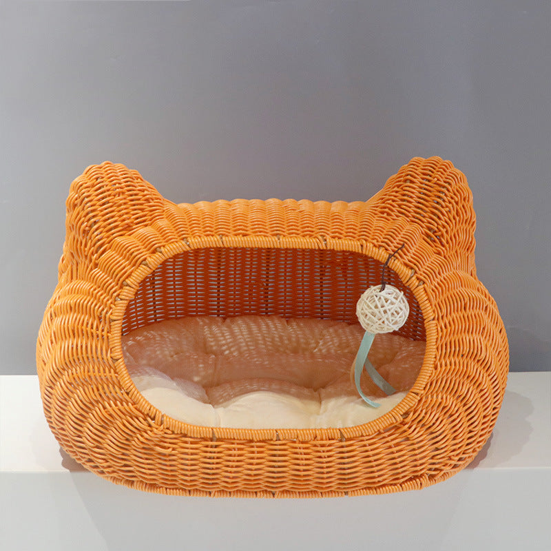 Cozy cat basket with ear design Kalsten