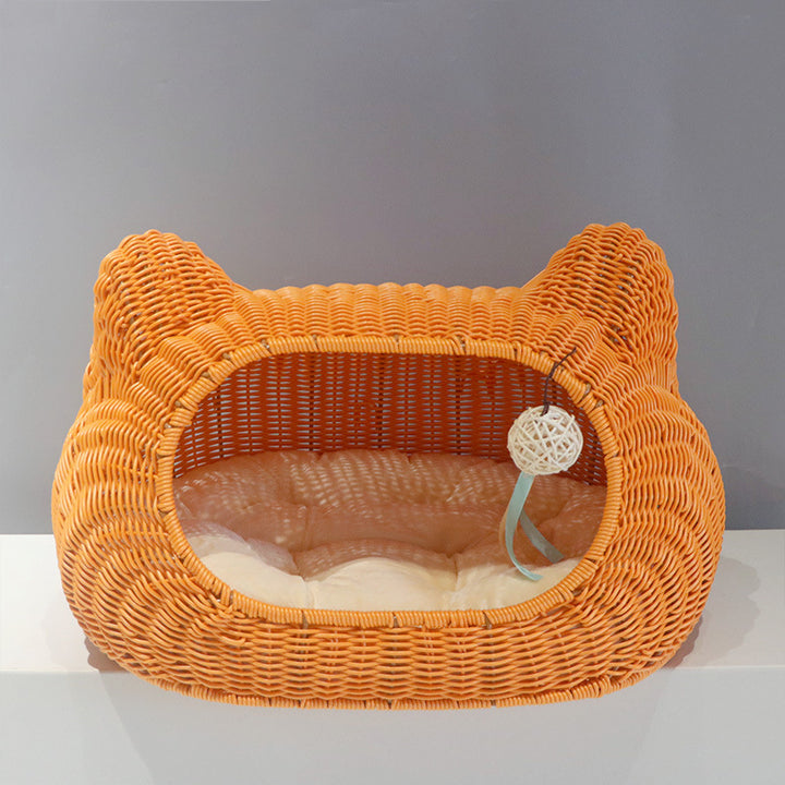 Cozy cat basket with ear design Kalsten