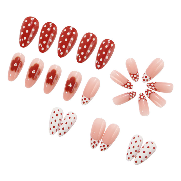 Playful retro style artificial nails Kalsten