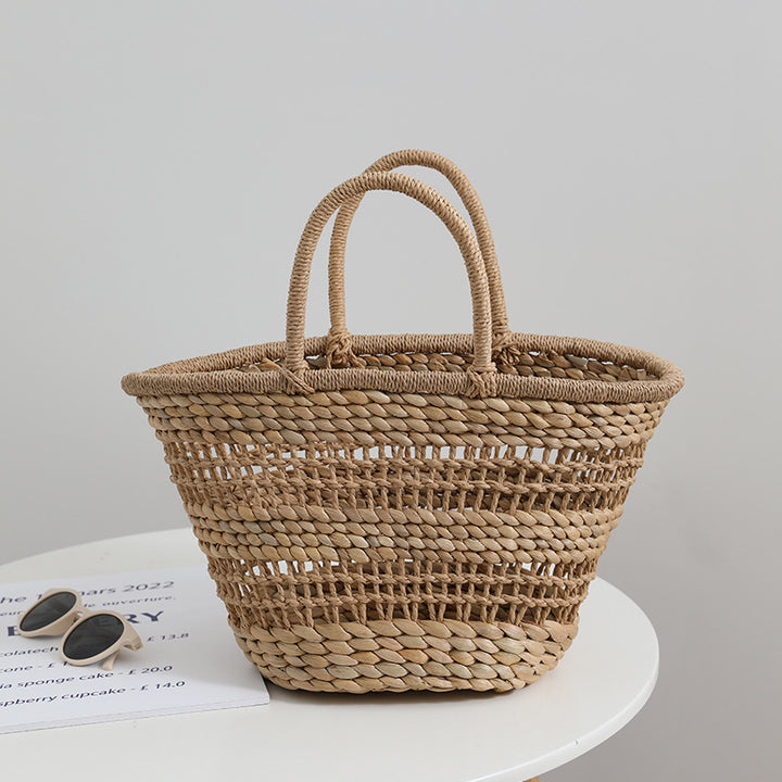 Handmade rattan bag with a removable lining insert Kalsten