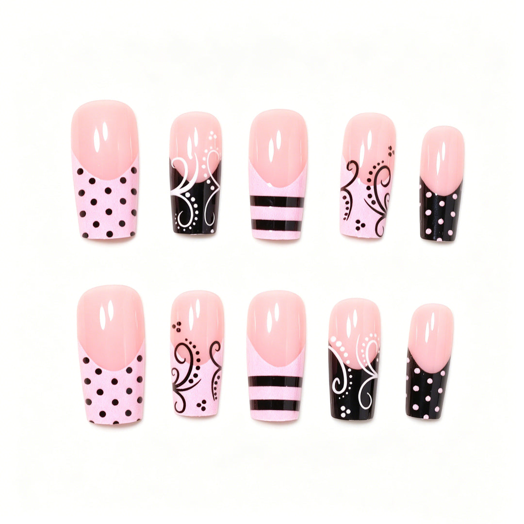Decorative Artistic Stiletto Press-On Nails Kalsten