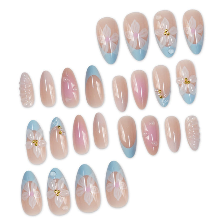 Artistic 3D Floral Nail Enhancements Kalsten