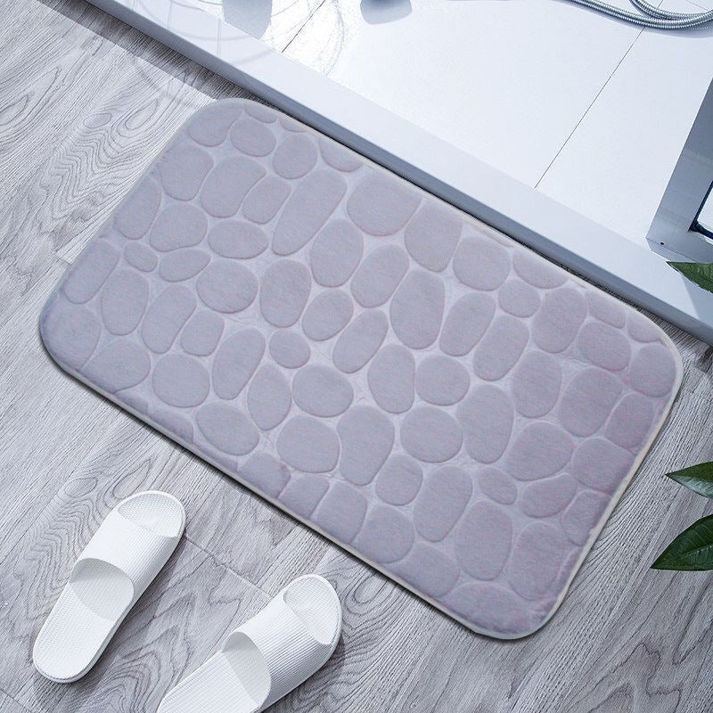 Plush Textured Bath Mat Kalsten