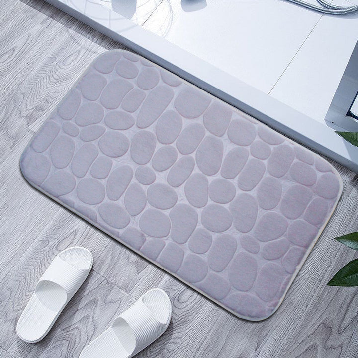 Plush Textured Bath Mat Kalsten