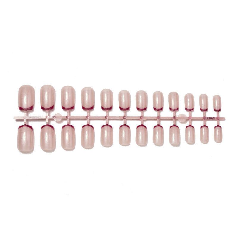 Artificial nail set with glamorous French tip design Kalsten