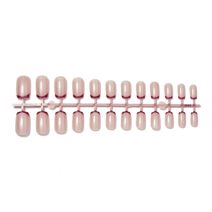 Artificial nail set with glamorous French tip design Kalsten