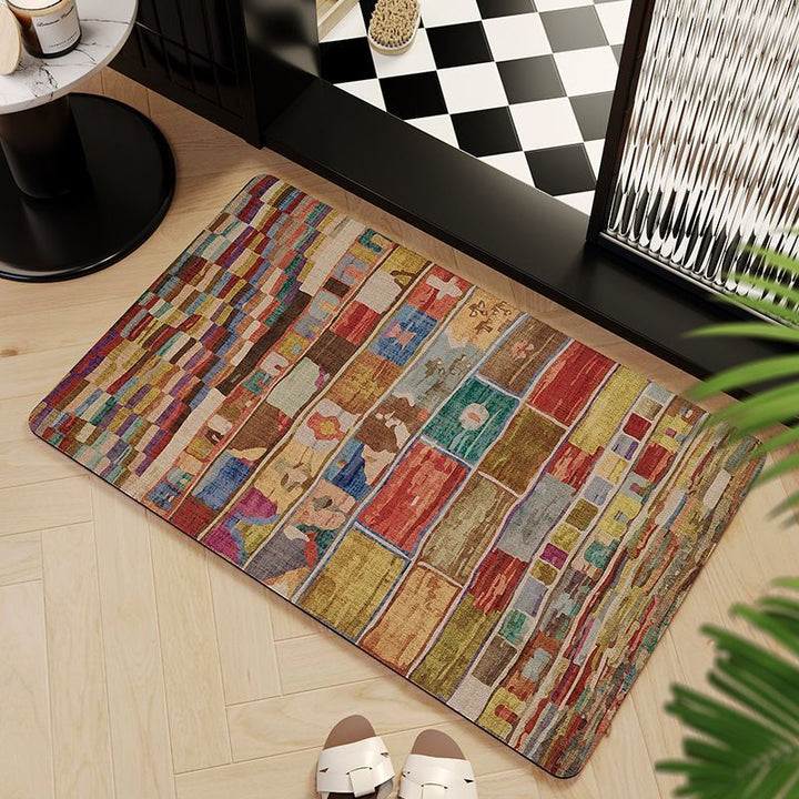 Mosaic Pattern Bath Mat Kalsten