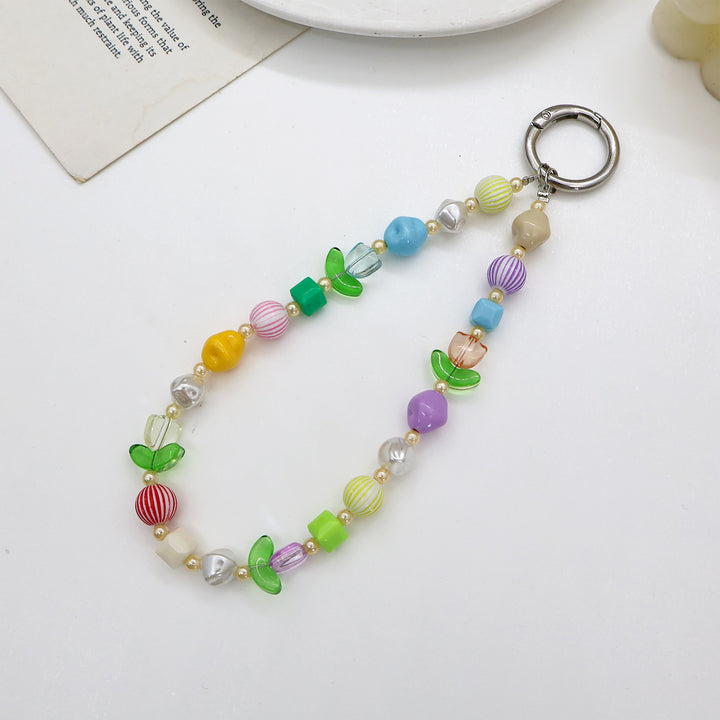 Beaded Eyewear Chain with Stylish Checker Design Kalsten