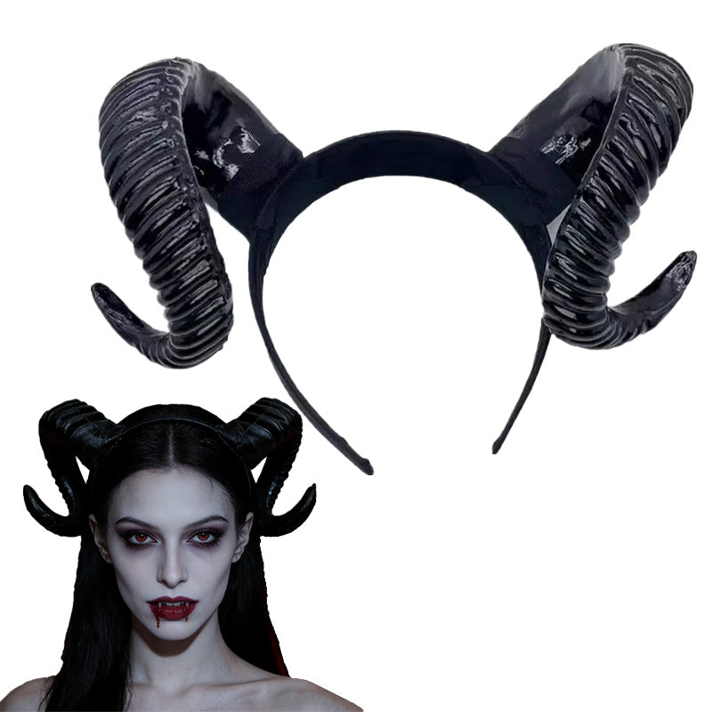 Elegant Devil Hairband and Choker Set