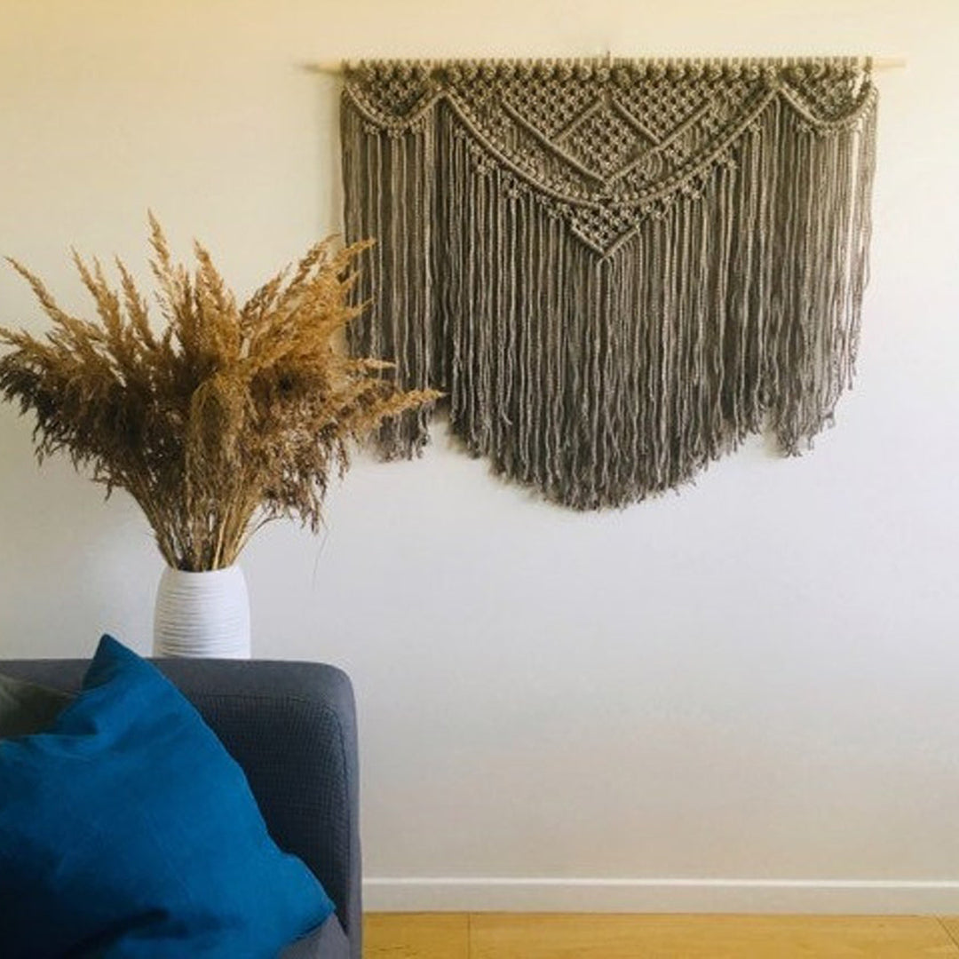 Macrame Wall Tapestry with Artistic Fringes Kalsten