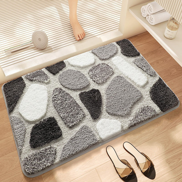 Whimsical Rainbow Bath Mat