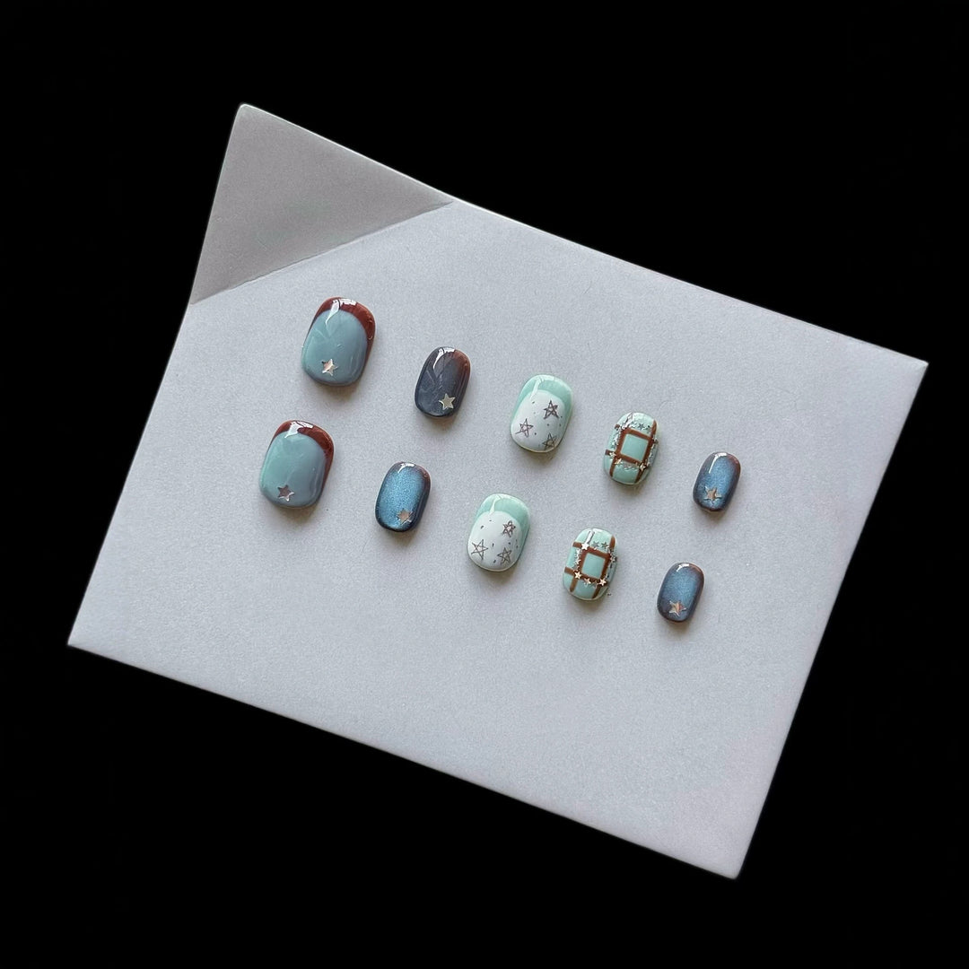 Custom Artistic Press-On Nails Collection