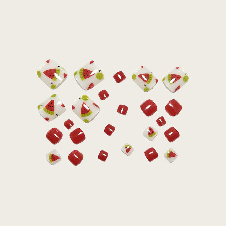 Artificial Nail Set with Fruity Designs Kalsten