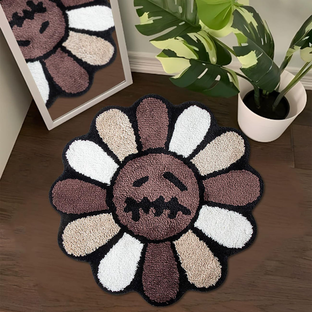 Floral Pattern Bath Mat