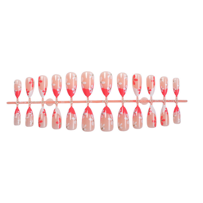 Floral Patterned Press-On Nail Set Kalsten