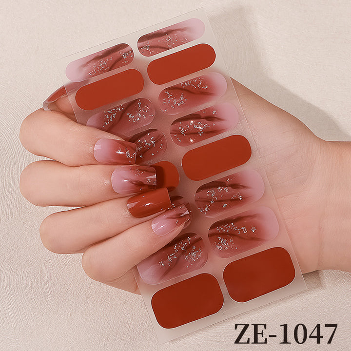 Floral Design Nail Art Wraps