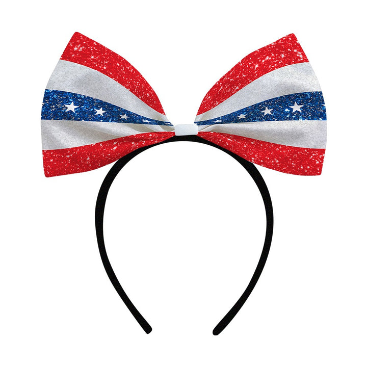 Women's decorative bow headband with oversized fabric bow and flexible headband Kalsten