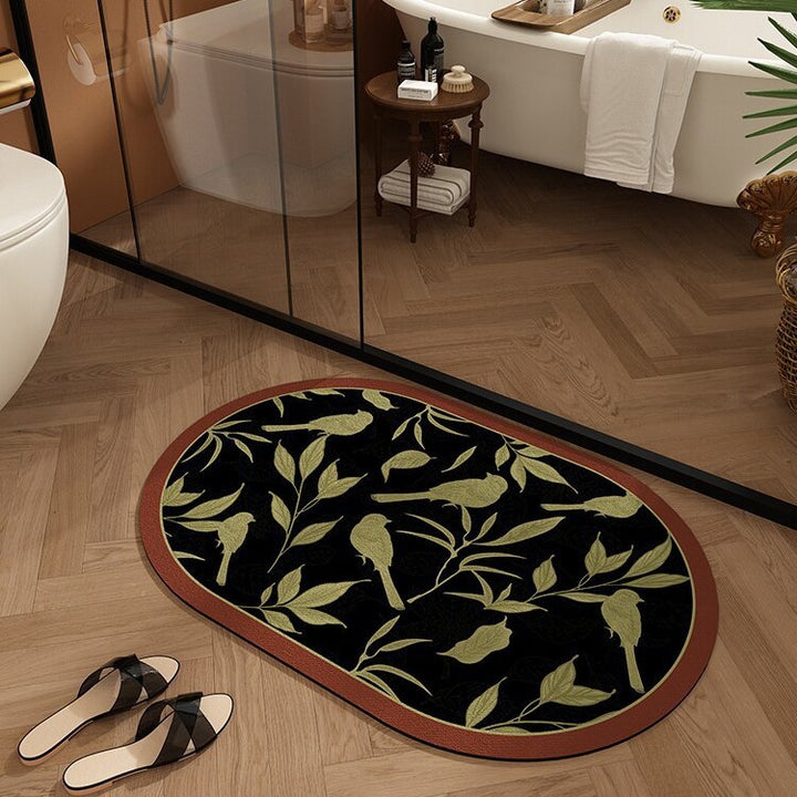 Decorative Oval Bath Mat