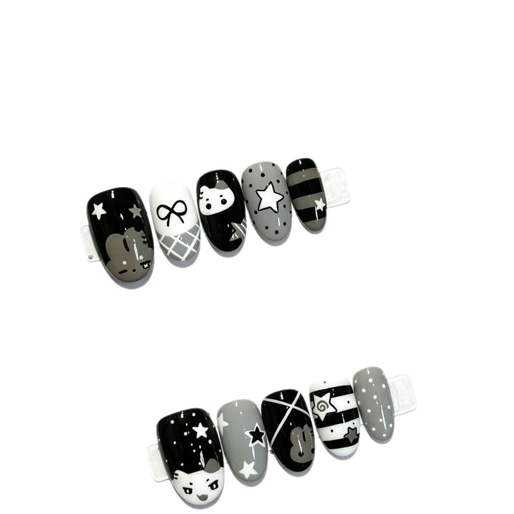 Creative Character-Themed Press-On Nail Art Set Kalsten