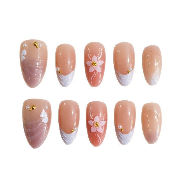 Artificial nails with floral details Kalsten