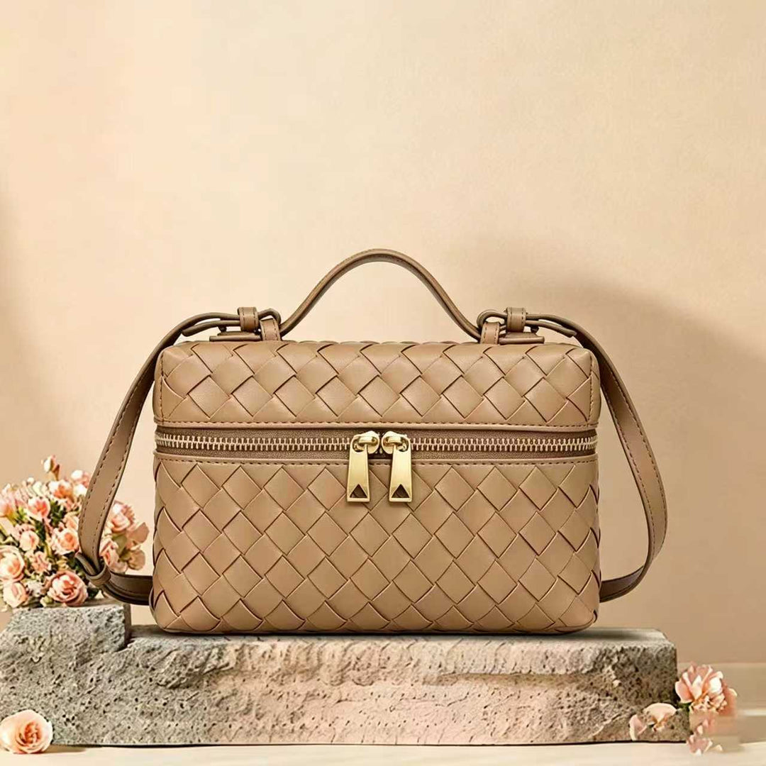 Structured Woven Satchel Bag Kalsten