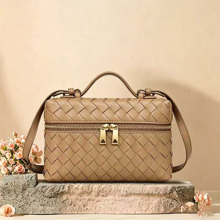 Woven Leather Cosmetic Case Kalsten