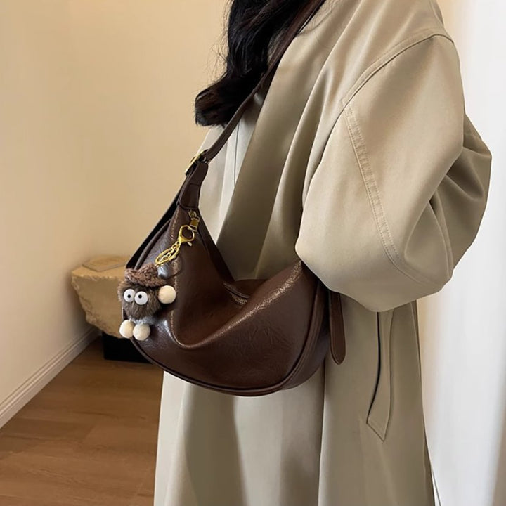 Elegant Leather Hobo Bag Kalsten